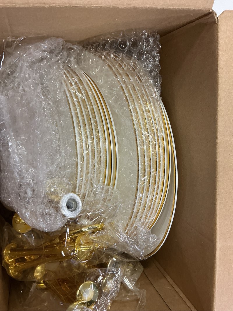 Condition photo showing Good Condition for Teenyyou 12 Pack 3 Tier Cupcake Stand Bulk Tiered Dessert Stand Thick Plastic Serving Tray with Gold