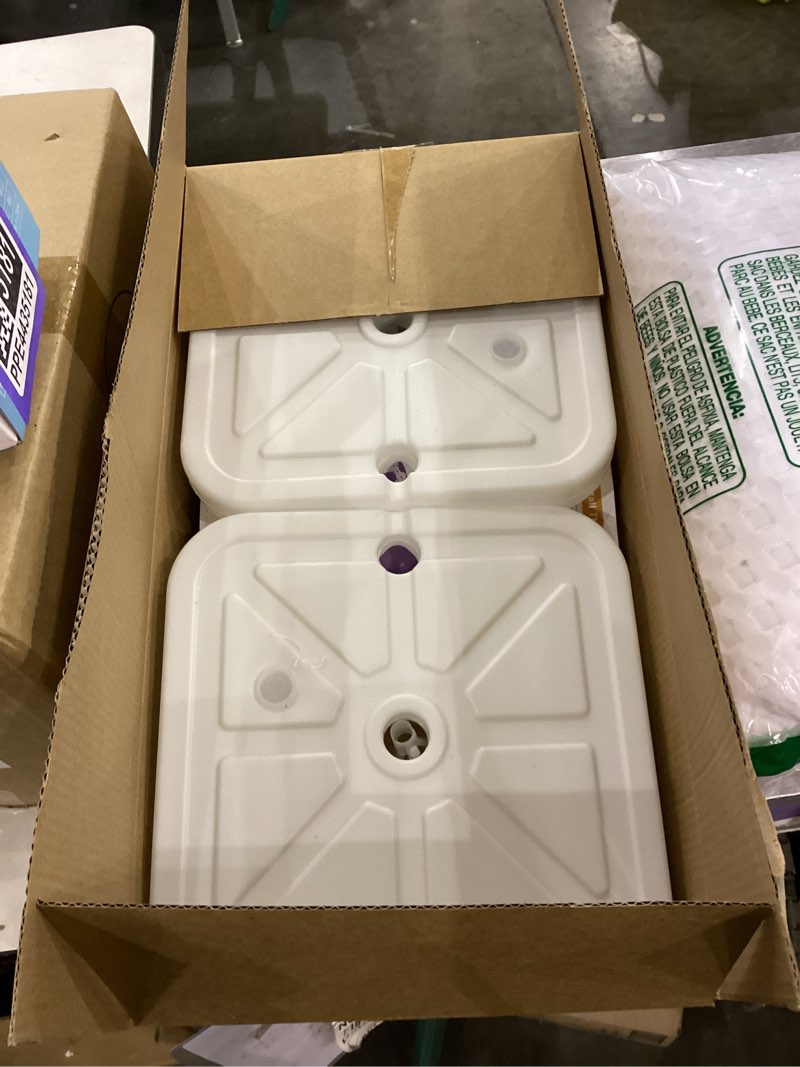 Condition photo showing New/Like New for RUBFAC Balloon Column Stand Kit, Set of 2, 6.6ft Height Adjustable Column Kit, Metal Telescopic Pillar Balloon Stand, Birthday Party, Graduation, Wedding Christmas Decorations, White and Silver