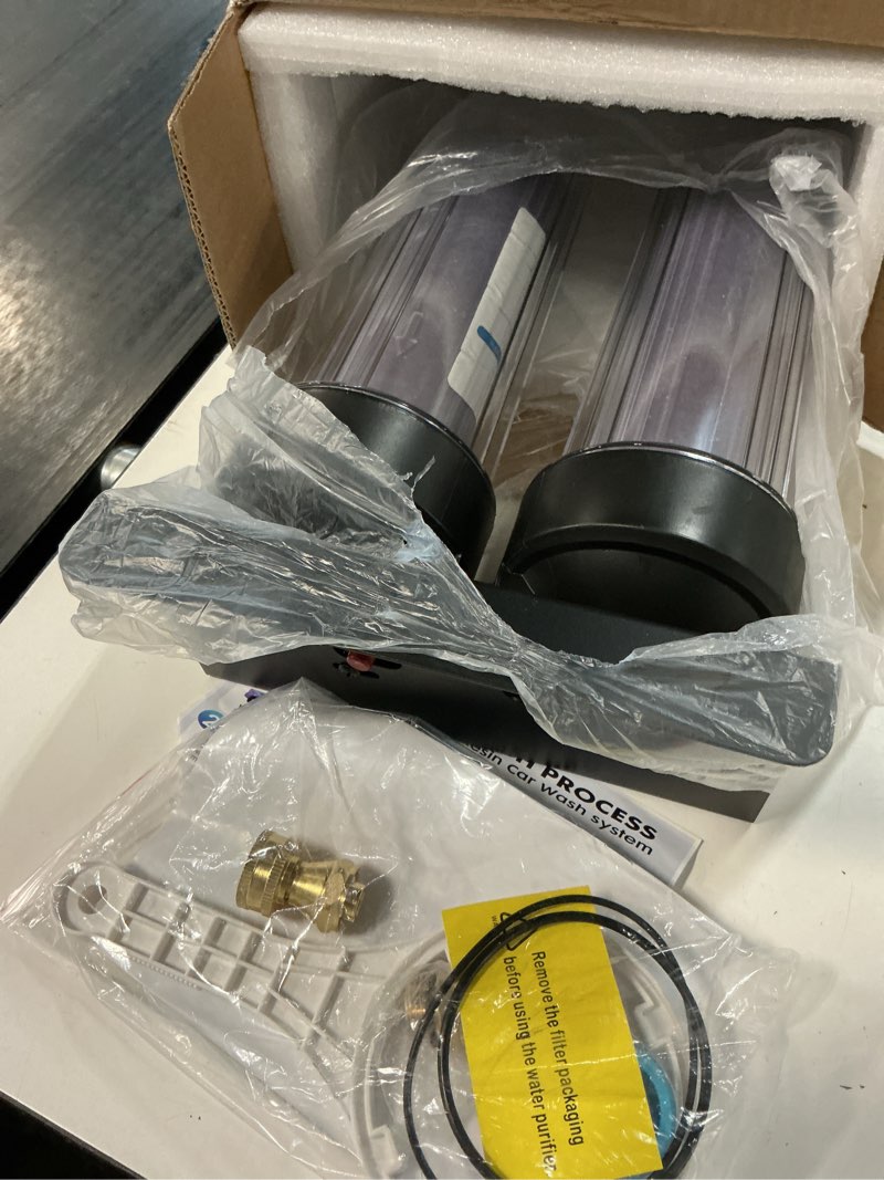 Condition photo showing Good Condition for spotless & deionized water system for car wash | deionized water filter with resin, works for rvs, cars, motorcycles, windows & boats, no towel drying required purple