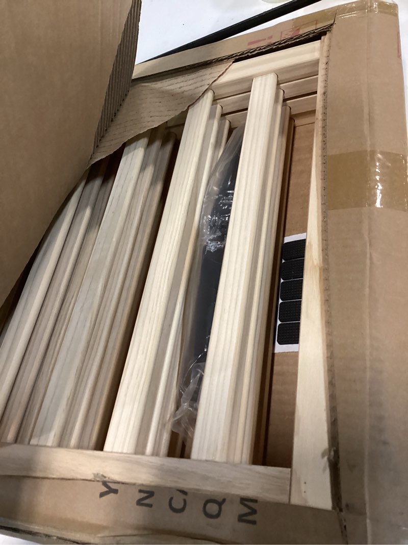 Condition photo showing Good Condition for YOCAN Paint-Free Wooden Freestanding Dog Gates for The House,Doorways, Stairs,Wood Dog Fences Indoor Pet Gate,Step Over Fence-4 Panel H:16.9" ?4 Panels?16.9"H