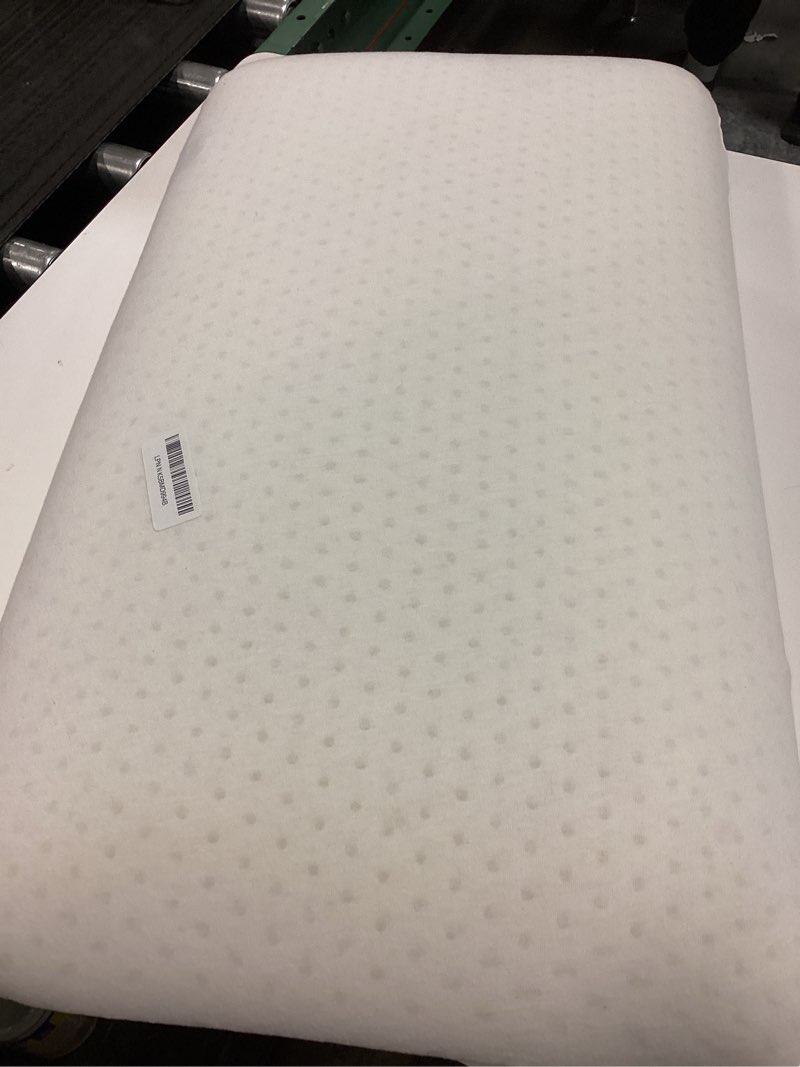 Condition photo showing As Is for 100% Natural Talalay Latex Pillow for Sleeping with Removable Cotton Cover, Premium Soft Bed Pillow Helps Relieve Pain and Pressure, Suitable for Side Back or Stomach Sleepers Queen