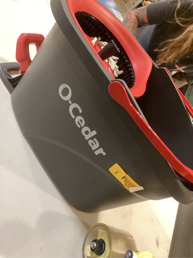 Condition photo showing As Is for o-cedar easywring spin mop with bucket