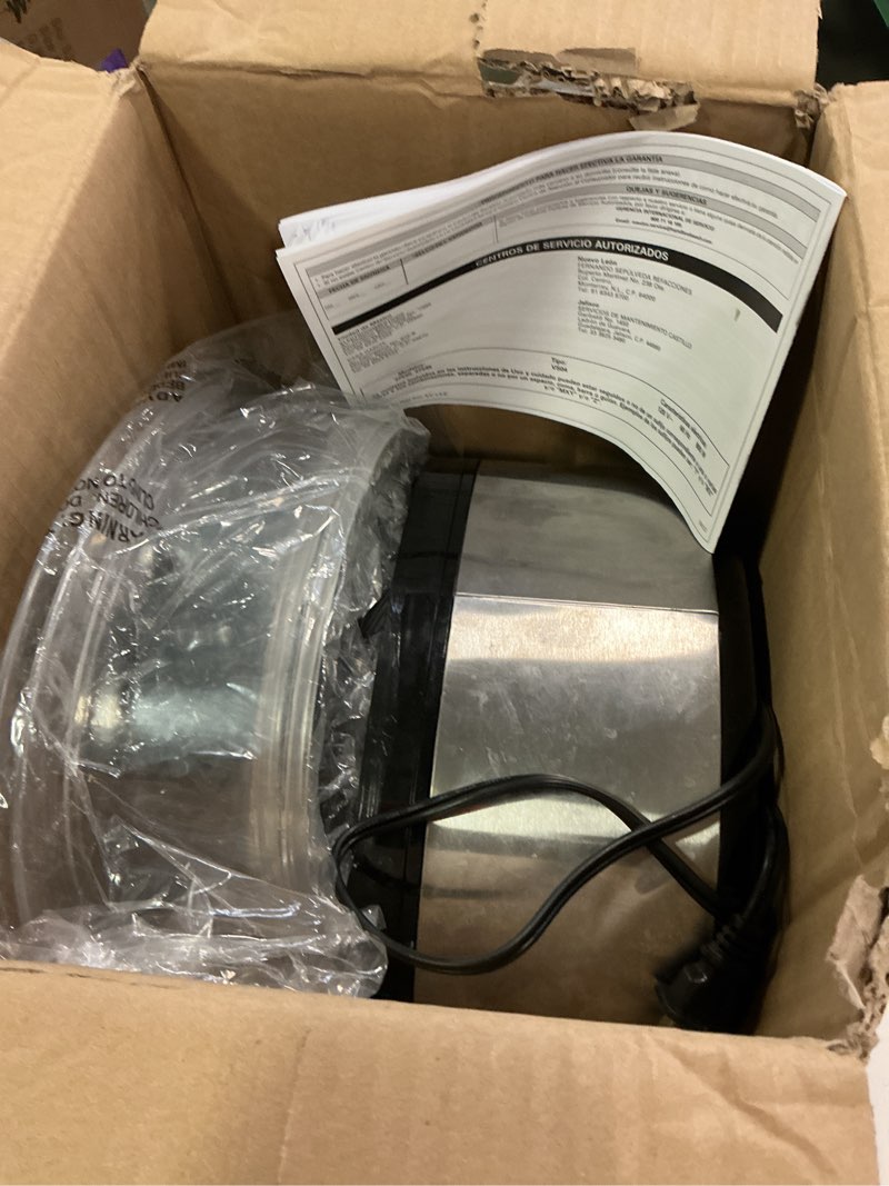 Condition photo showing As Is for Hamilton Beach - 5-1/2-Quart Digital Steamer - Silver