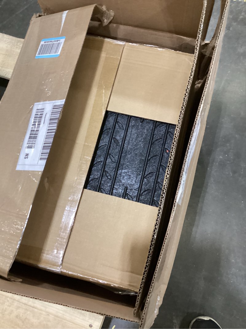 Condition photo showing Good Condition for rubber threshold ramp with a handle, wheelchair door ramp 5.0 inch rise for cars/scooters/walkers/doorway/home steps/driveway (2pcs, 2200lbs load)