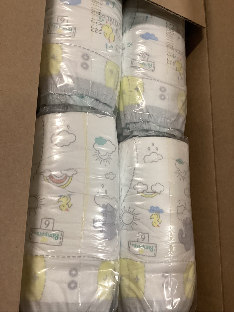 Condition photo showing New/Like New for Pampers Swaddlers Diapers, Size 6 (23-44 lbs), 108 Count, Absorbent, Keeps Baby Dry and Comfortable, Skin Safe Disposable Baby Diaper (Packaging May Vary) Size 6 108