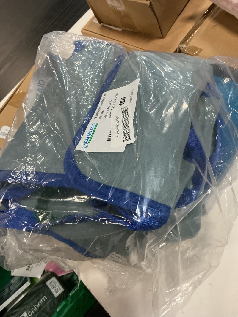 Condition photo showing Good Condition for patient aid toileting sling with color-coded lifting straps, medium 120-215 lbs capacity, full-body hoist & patient lift, comfy padded lower back support - patient lift sling - transfer aid