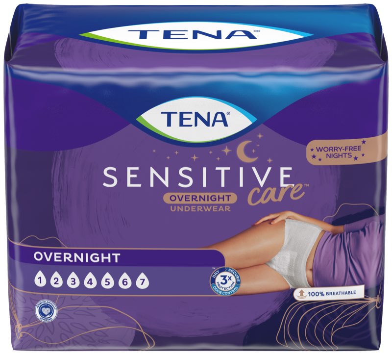 TENA Sensitive Care Overnight Underwear | Heavy Incontinence