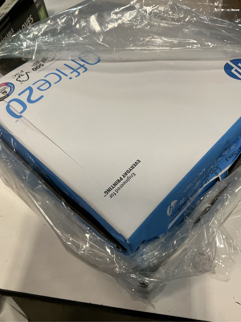 Condition photo showing New/Like New for hp printer paper | 8.5 x 11 paper | office 20 lb | 3 ream case - 1500 sheets | 92 bright | made in usa - fsc certified | 112090c, white 3 ream | 1500 sheets letter (8.5 x 11)
