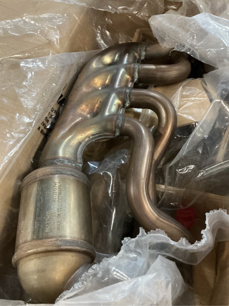 Condition photo showing As Is for 2011-2016 subaru forester 1-pc catalytic converter front side fit federal emissions a-premium apcct213
