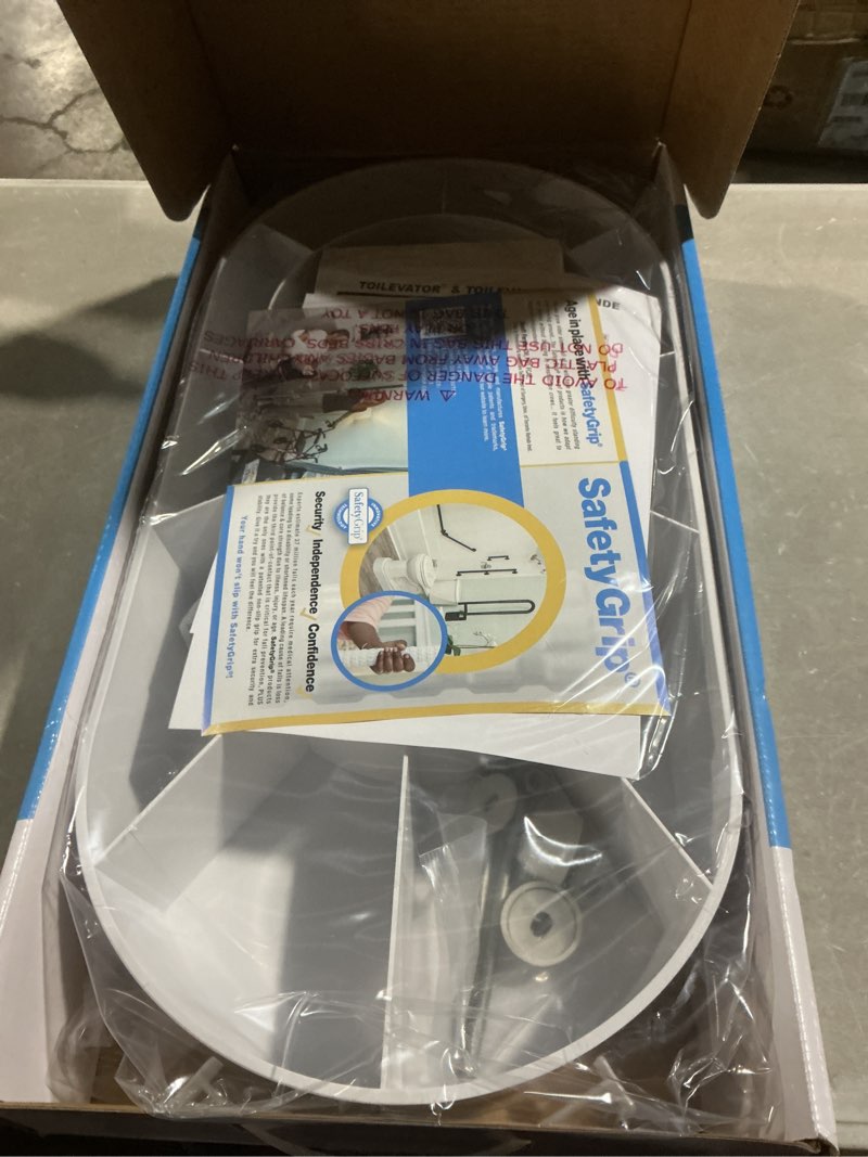 Condition photo showing Good Condition for toilet riser - 3.5" high toilet riser base for handicap and elderly, extra tall toilet seat elevator, 500 lb capacity, easy install toilet seat riser, compatible with standard toilets tv300