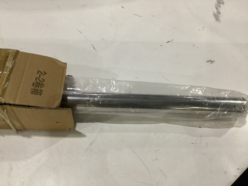 Condition photo showing As Is for silver tension curtain rod 41-146in,extra long outdoor curtain rod | no drilling for window or patio, heavy duty shower rod for bathroom ,rod diameter 1.26in-one-bond stretching