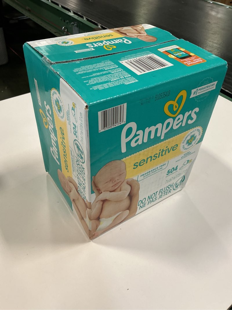 Condition photo showing New/Like New for Pampers Sensitive Baby Wipes - 504ct