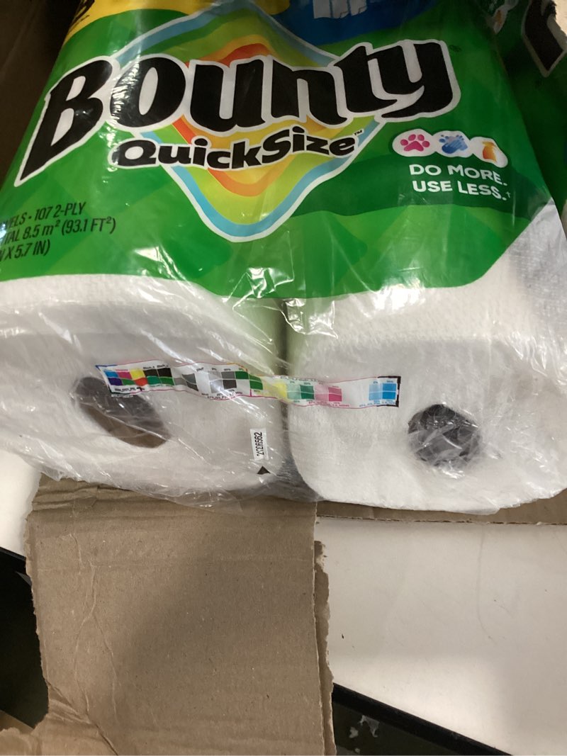 Condition photo showing Good Condition for ( incomplete) bounty old version select-a-size paper towels( 7 pack ) 