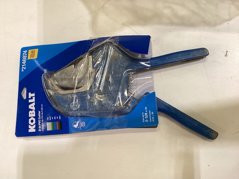 Condition photo showing As Is for kobalt 2-in pvc cutter