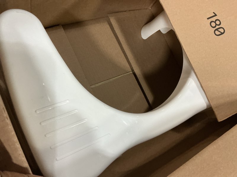 Condition photo showing Good Condition for squatty potty simple curve bathroom toilet stool 7" white