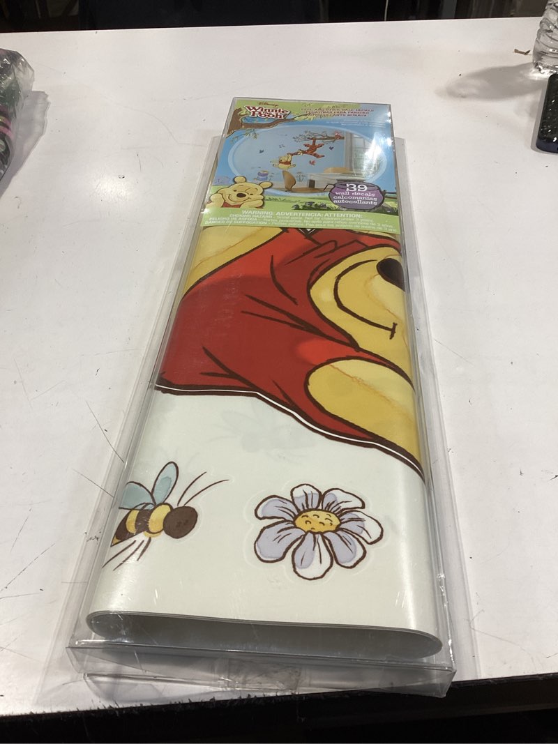 Condition photo showing Good Condition for roommates disney winnie the pooh swinging for honey giant peel and stick wall decals , rmk2463gm 41.25 inches x 52 inches cartoon