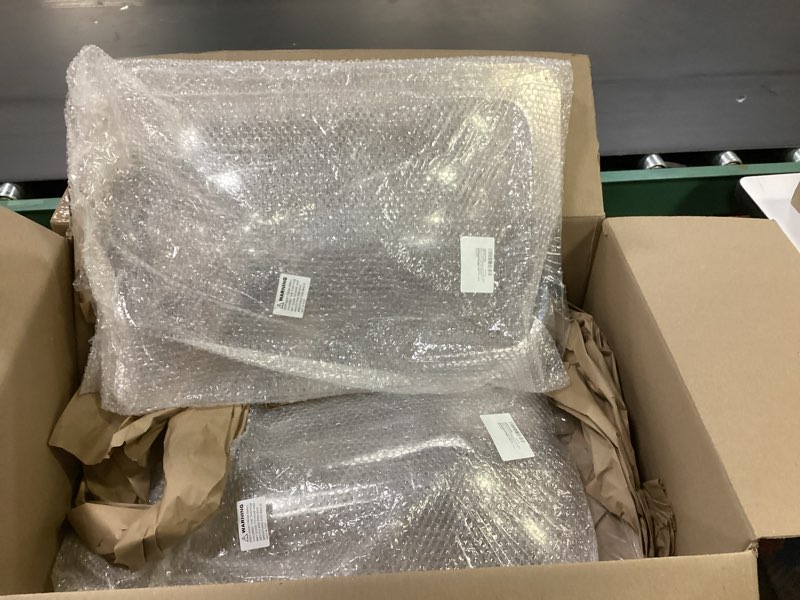 Condition photo showing New/Like New for xmk 18" x 26" rv skylight replacement cover for camper trailer motorhome roof, rv shower skylight cover outer dome fit 14" x 22" openings, impact resistant, clear 14" x 22" clear
