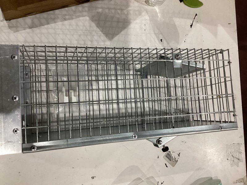 Condition photo showing Good Condition for Live Animal Cage Trap, Durable Humane Animal Trap for Squirrels, Weasels, Chipmunks, and Small Animals, Easy Catch & Release (1 Trap) Silver
