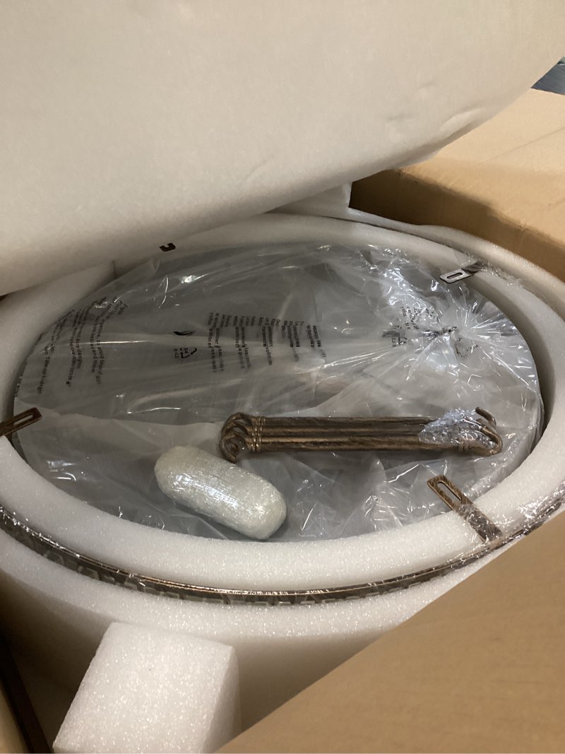 Condition photo showing Good Condition for yyjlx 6 light modern crystal oil rubbed bronze metal semi flush mount ceiling light fixture e26 indoor round ceiling lamp for dining, living, foyer, kitchen, bedroom