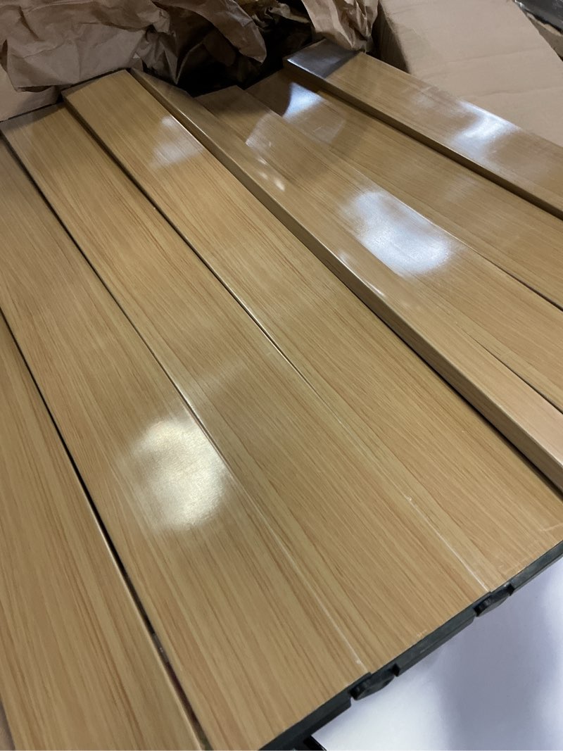 Condition photo showing As Is for Joy&Grace Sofa Armrest Tray with Large Mug Holder, Bamboo Couch Arm Tray, Anti-Slip Couch Cup Holder Foldable Sofa Arm Table for Eating Drinks Cellphone (Color Natural)
