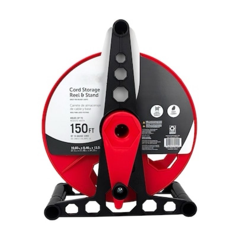 utilitech 150 ft. extension cord storage reel and stand