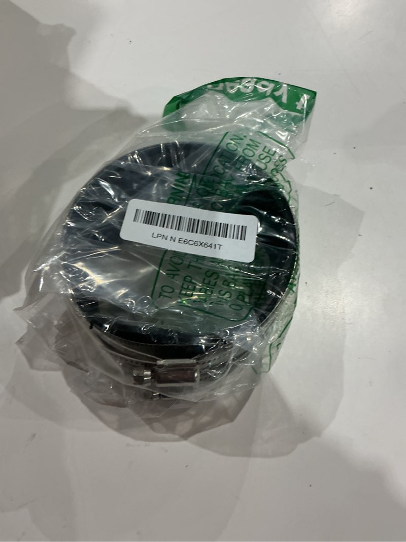 Condition photo showing As Is for flexible pipe coupling with stainless steel clamps.pipe connector for pvc and metal pipes (4inch/108mm-114mm)