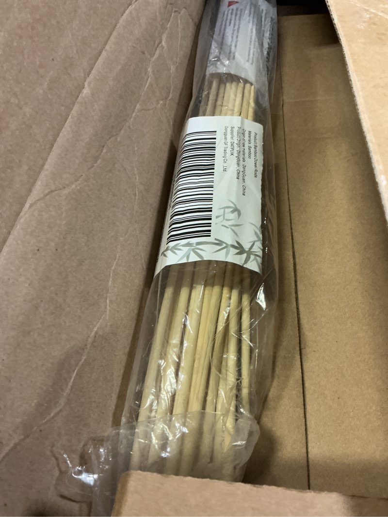 Condition photo showing Good Condition for datpuik 1/2 x 6 inch 25 pcs dowel rods wood sticks wooden dowel rods - unfinished bamboo sticks - for crafts and diyers 1/2"x6" pack of 25