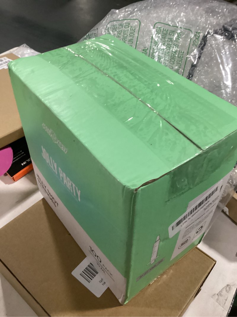 Condition photo showing New/Like New for JOLLY PARTY 100 Pack 10ml Syringes Plastic Small Measuring Syringe with Tip Cap, Oral Syringe for Scientific Labs, Feeding Pets, Measurement,Refilling, No Needle