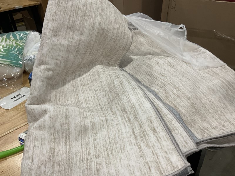 Condition photo showing Good Condition for area rug 8x10 living room rugs: washable modern rug large non-slip soft rugs stain resistant printed rug indoor carpet for bedroom kitchen dining room nursery playroom home(beige, 8'x10') beige 8' x 10' (rectangular)