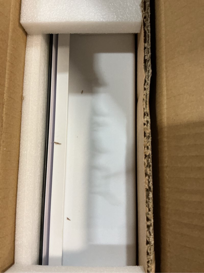 Condition photo showing Good Condition for idyllor plastic medicine mirror cabinet for bathroom 16 x 20 inch, surface and recessed mount white 16x20 inch beveled edge mirror