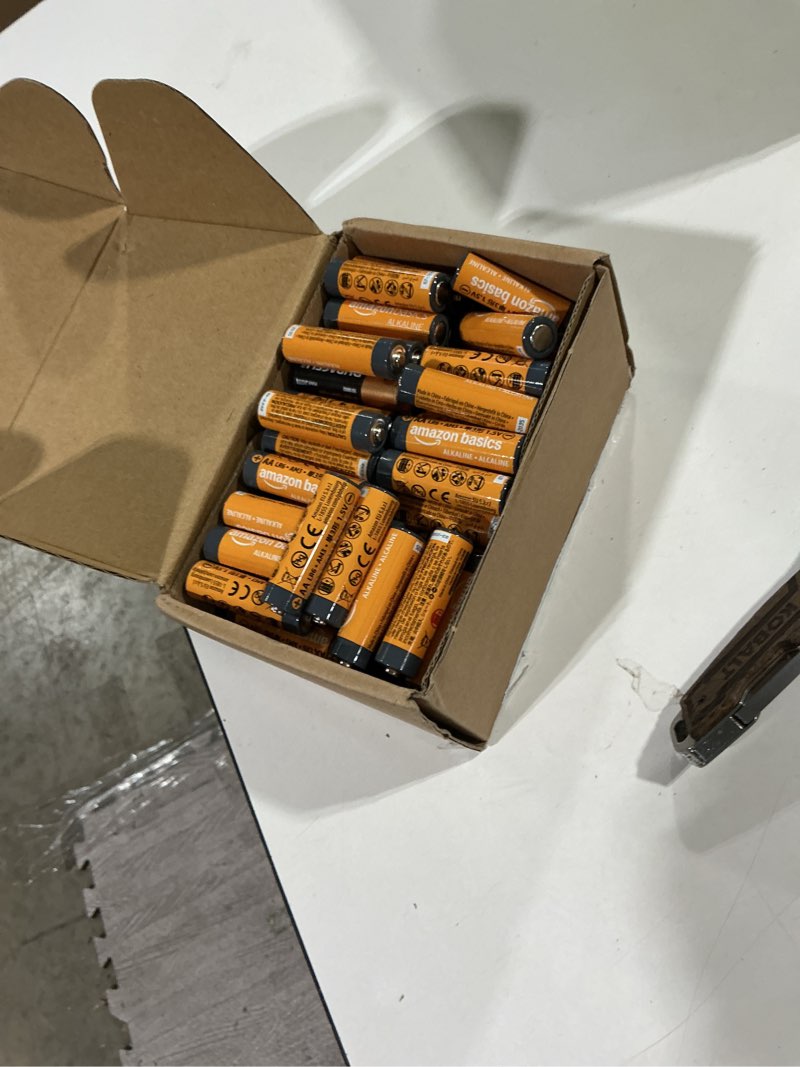 Condition photo showing Good Condition for amazon basics 100-pack aa alkaline batteries, 1.5 volt, 10-year shelf life, reliable 100 count (aa/lr6)