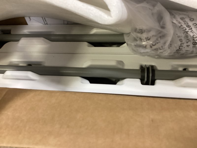 Condition photo showing Good Condition for fivenl 2 pack 6 feet portable folding table white, steel legs fold-in-half with carrying handle rectangular plastic foldable table for party, wedding, camping, picnic, dining, indoor outdoor events 6 ft white 2