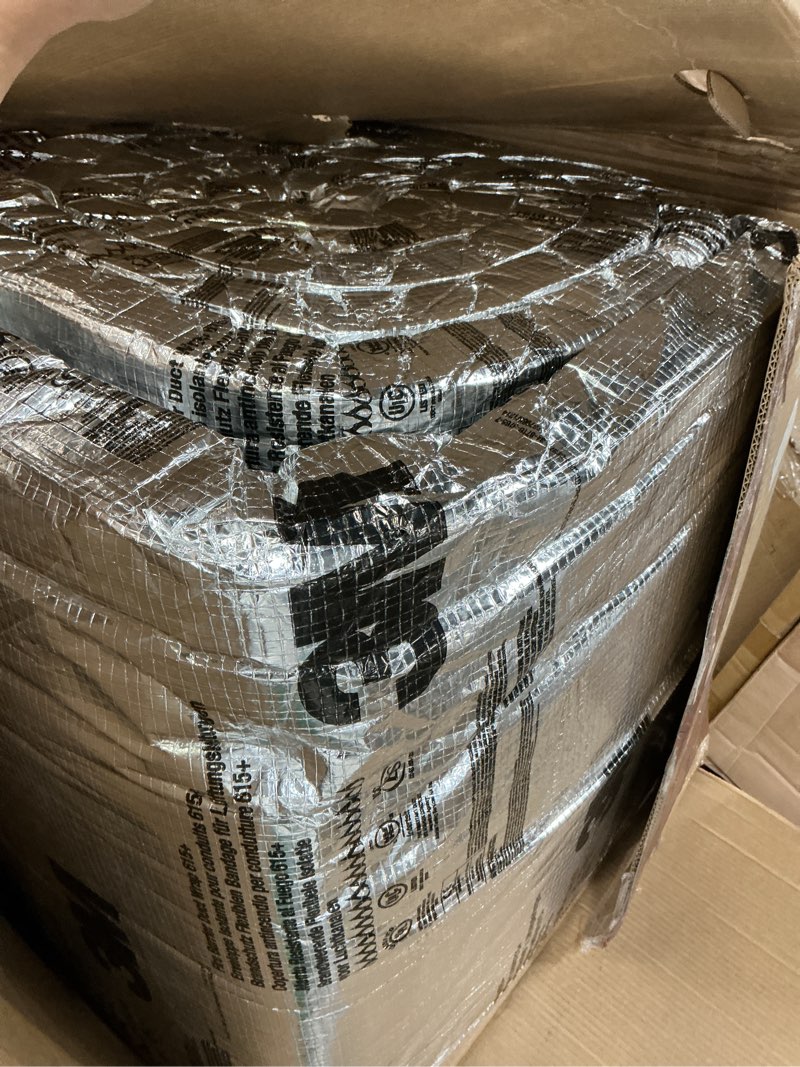 Condition photo showing Good Condition for 3m fire barrier duct wrap 615+, space-saving, commercial kitchen grease and ventilation ducts applications, 24 in x 25 ft, 1 roll 24 in x 25 ft wrap