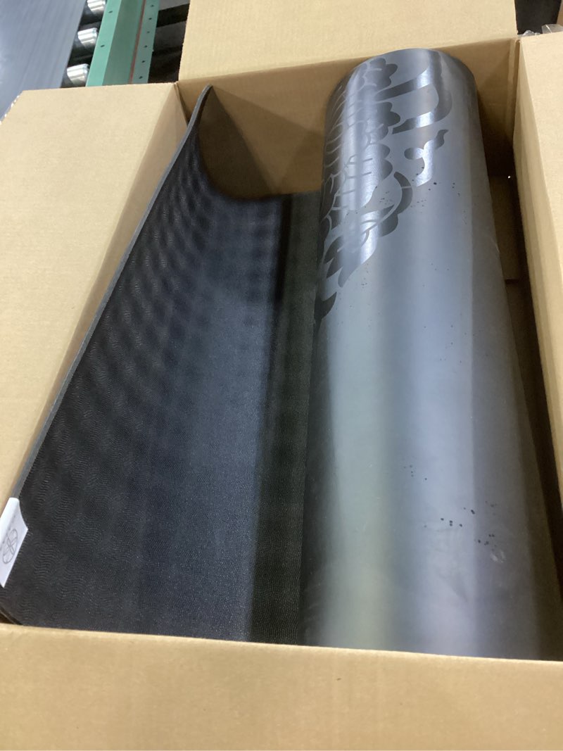 Condition photo showing Good Condition for Gaiam Essentials 2/5" Thick (10mm) Yoga & Pilates, Fitness & Exercise Mat with Easy-Cinch Carrier Strap Cushion Support For Fitness and Gym Workouts Black 2/5" (10MM)