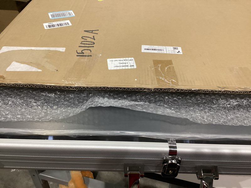 34 in X 22 in Silver Card Show Display Case Large Aluminum, Trading Card Display Case Suitable for S