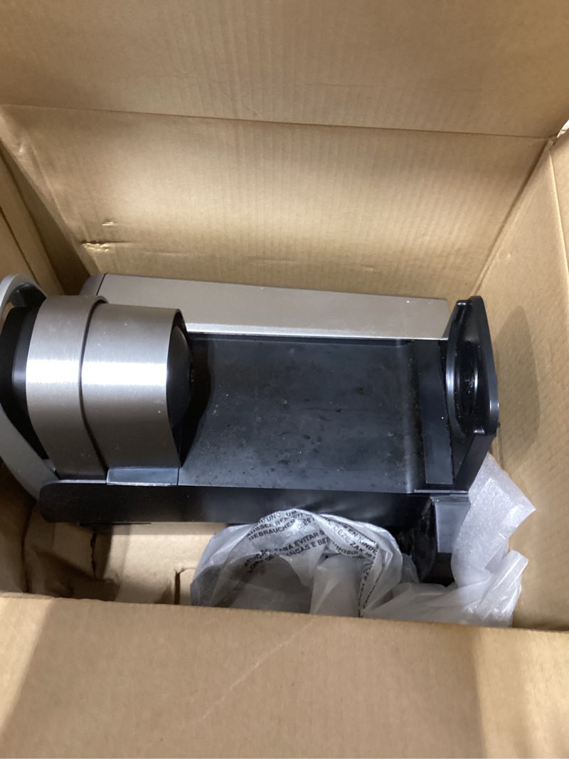 Condition photo showing As Is for keurig k-elite single serve k-cup pod coffee maker, with strength and temperature control, iced coffee capability, 8 to 12oz brew size, programmable, brushed silver