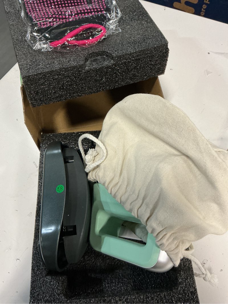 Condition photo showing Good Condition for Gimify Hat Press Machine, 3 Heating Levels Mini Heat Press with 6.3"x3.4" Ceramic-Coated Heat Plate, Curved with Safety Base & Auto-Off, Portable Black-Green