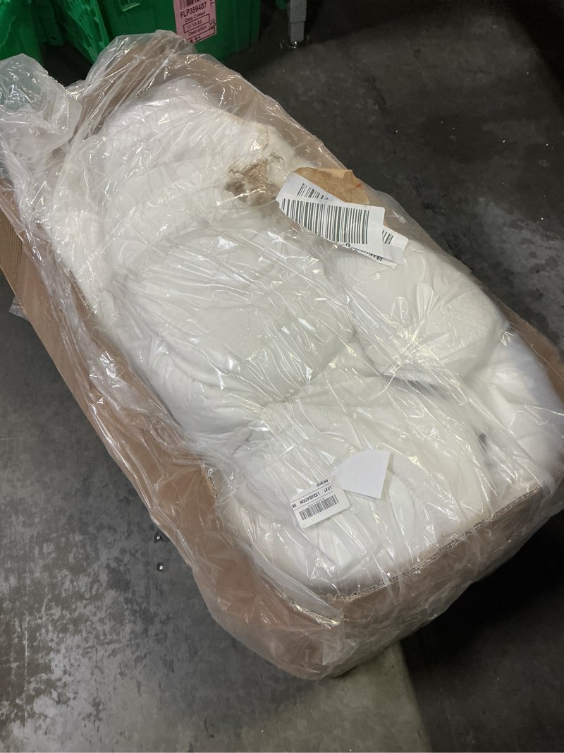 Condition photo showing As Is for OLANLY King Mattress Topper – Viscose Made from Bamboo, Cooling Soft King Pillow Top Mattress Pad for Back Pain Relief, Plush Down Alternative Fill Bed Topper with Elastic Deep Pocket, White White King