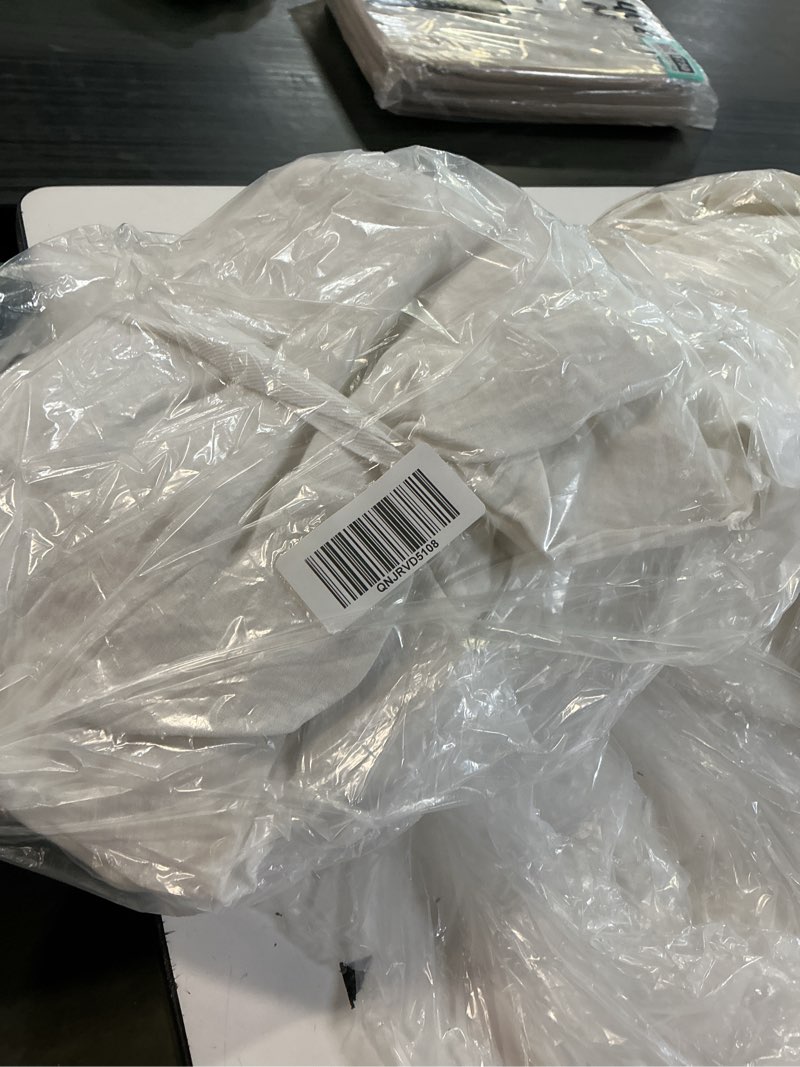 Condition photo showing Good Condition for european linen duvet cover set, twin, white