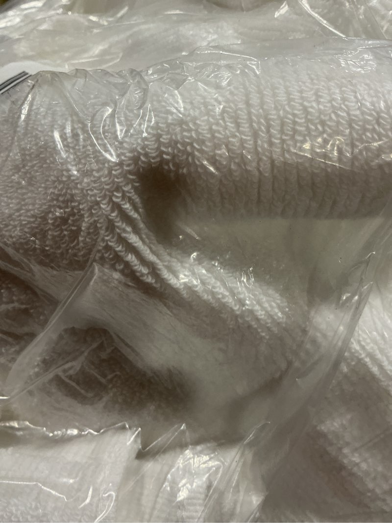 Condition photo showing As Is for turkish ribbed quick dry bath towel (set of 2)