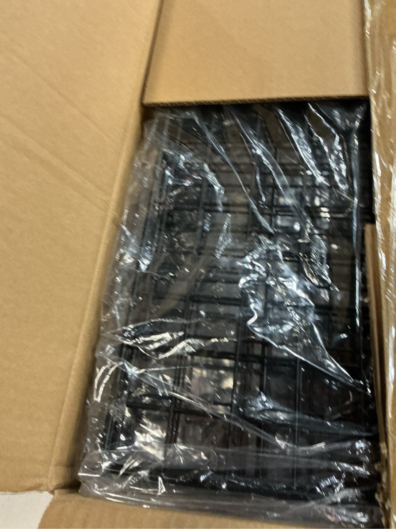 Condition photo showing New/Like New for 4-Tier Stackable Closet Organizers and Storage Shelves, Foldable Closet Shelf Organizer System, Stackable Storage Bins Drawers for Closet Organizer System, Black(Patent Pending, 15.7"x11.8"x34.64")