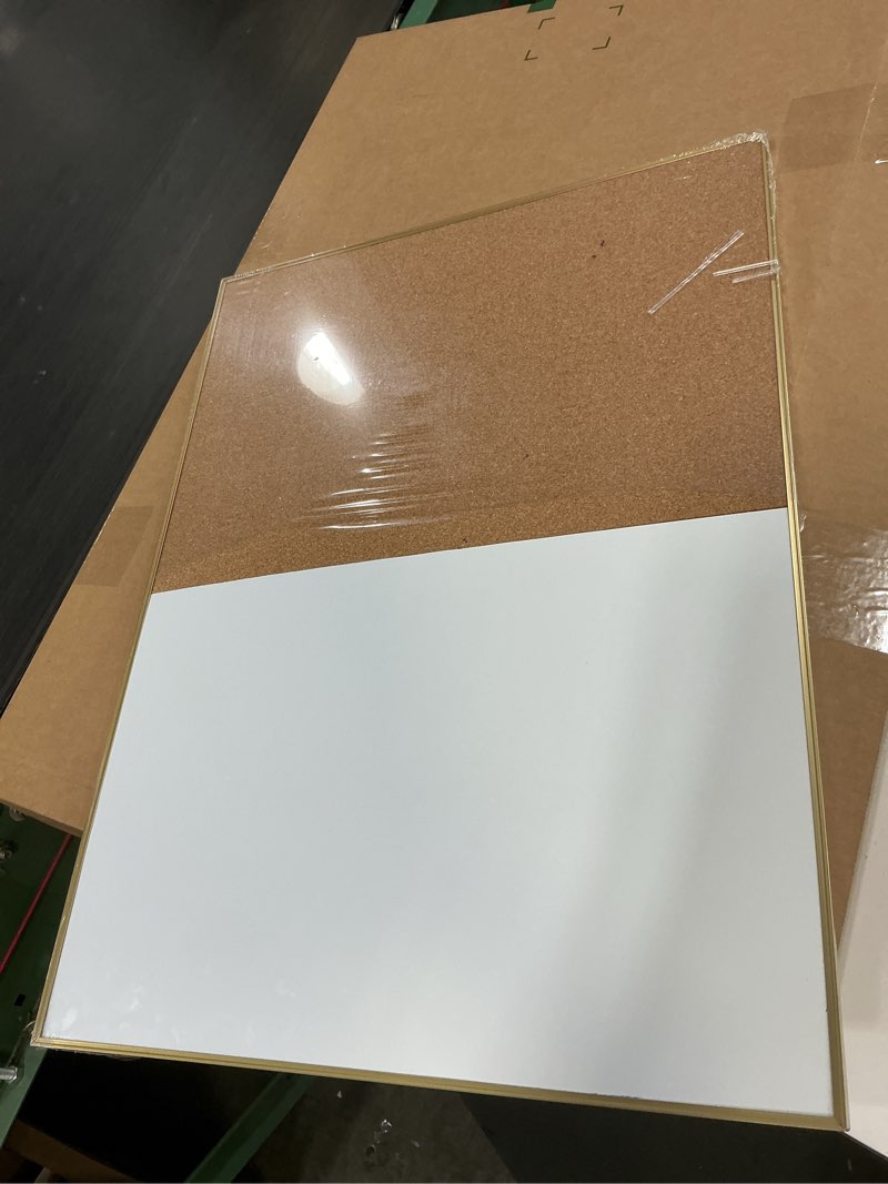 Condition photo showing As Is for xboard magnetic whiteboard 36 x 24 - combo whiteboard dry erase board cork board 36 x 24 36" x 24"