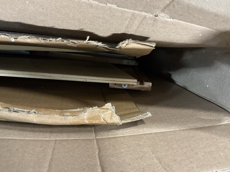 Condition photo showing As Is for VEVOR Pull Out Cabinet Organizer, 17"W x 21"D Cabinet Drawer, Soft Close Slide out Shelf, Heavy-Duty Sliding Wood Drawer, Bottom Mount Size?17.5"W x 23"D?and Side Mount Size?18"W x 23"D? 1 Tier 17"W x 21"D