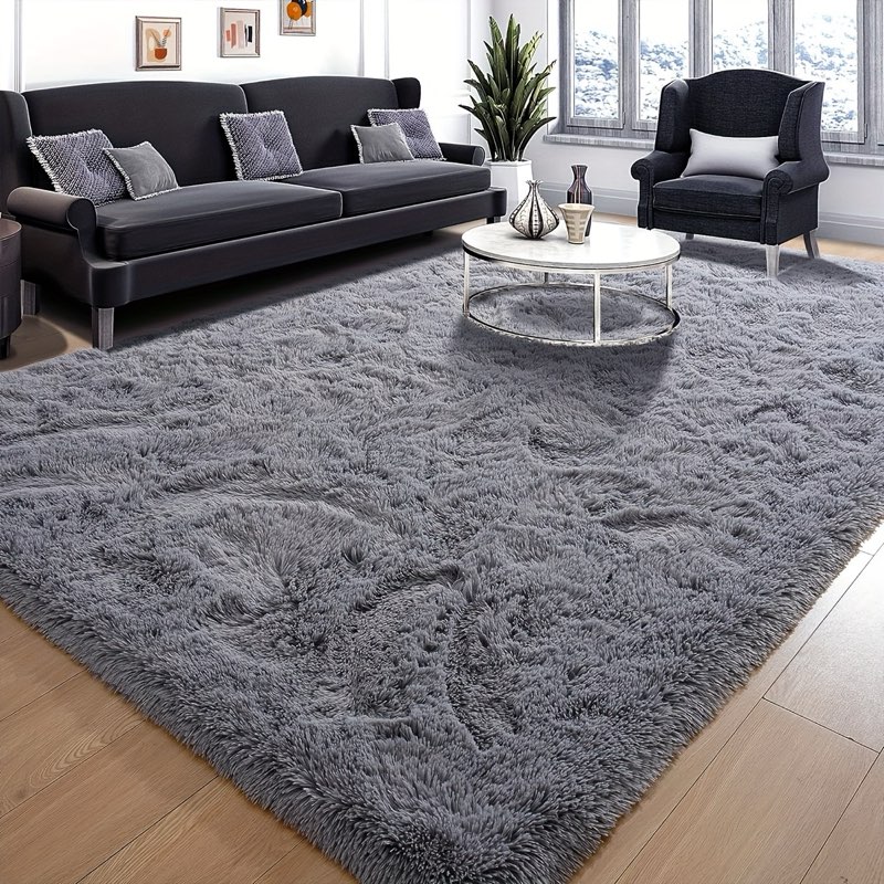 similar area rugs 10x14 living room, shaggy carpet soft plush furry bedside rug large area rugs for bedroom kids girls boys home decor anti slip(10 x 14, black) visit the junhejiamei store