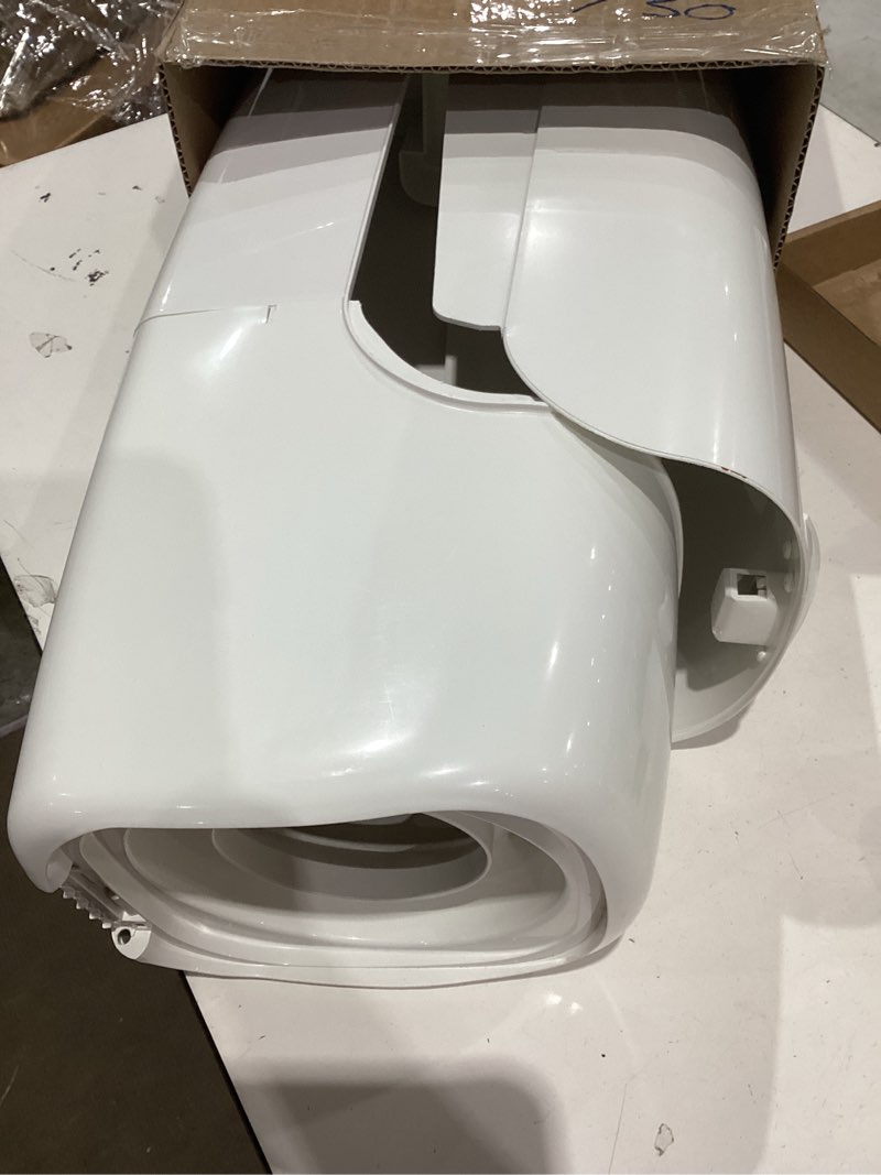 Condition photo showing As Is for diaper genie complete diaper pail (white) – includes 1 refill (holds 270 newborn diapers) & 1 carbon filter white pail + 1 refill