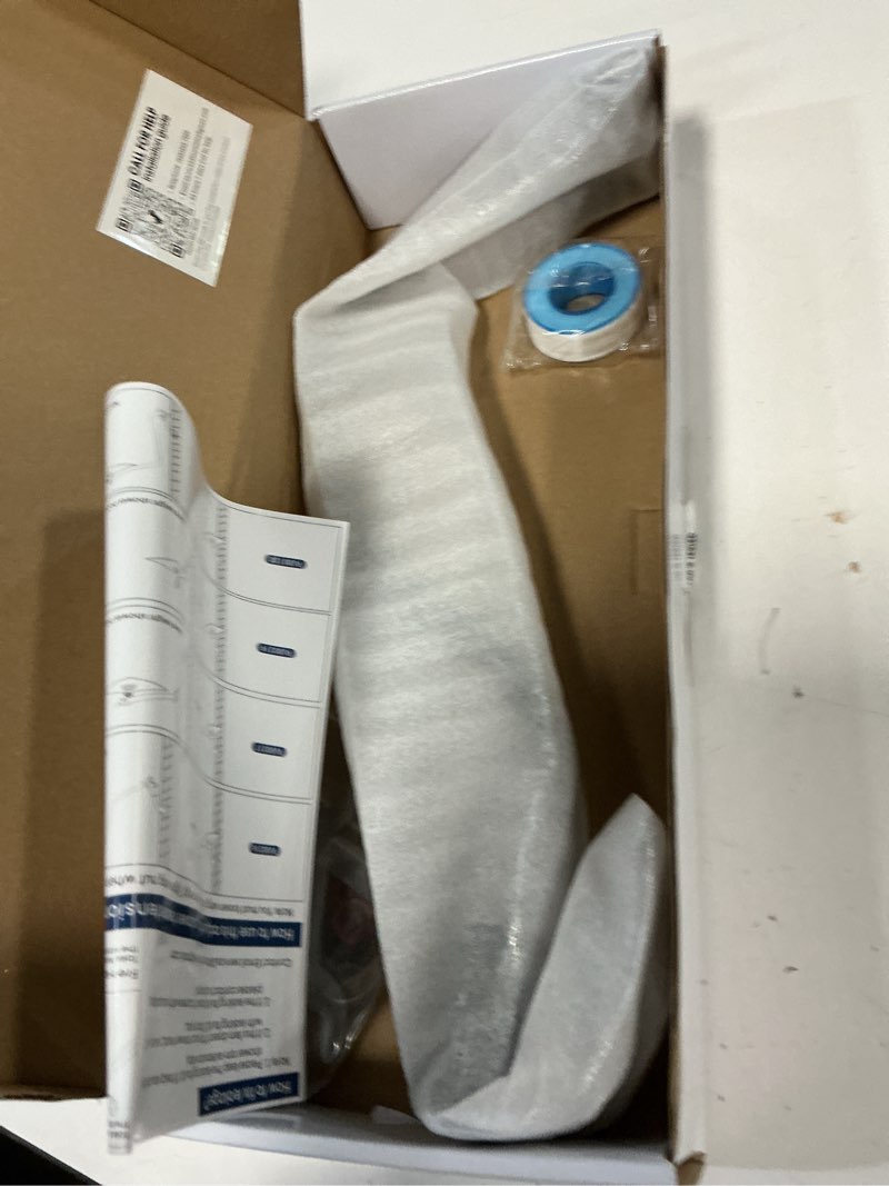 Condition photo showing New/Like New for PDPBath Shower Extension Arm, 16" Upgrade Stainless Steel Shower Head Extender, Adjustable Height Extended with G1/2 Universal Connection for Large Vertical Rainfall Shower Head - Matte Black 16 Inch Matte Black