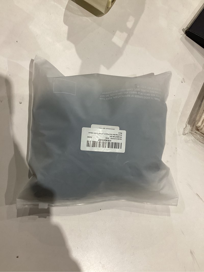 Condition photo showing New/Like New for One Shoulder One Piece Swimsuits - Women Tummy Control Bathing Suits Ruched Full Coverage Side Tie Swimwear Black XX-Large