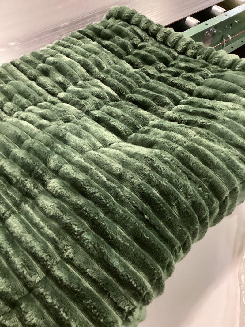 Condition photo showing As Is for Plush Pet Couch Cover,Non-Slip Washable Dog Couch Covers Protector, Thick Corduroy Sofa Cover Pet-Friendly Blanket for Dogs and Cats (Dark Green, 27.5x102.3 inch) Dark Green 27.5x102.3 inch