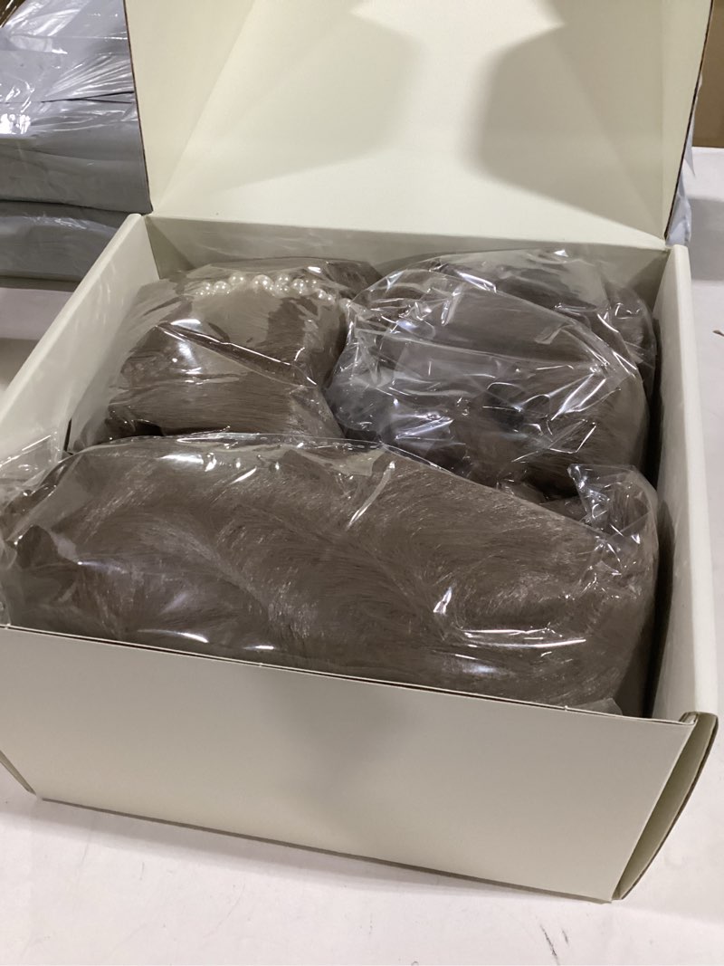 Condition photo showing Good Condition for Christmas Gifts Sets for Women-5 Piece, Faux Fur Bucket Hat and Glove Set, Personalized Gifts for Her Wife Sister Girlfriends Elegant Brown