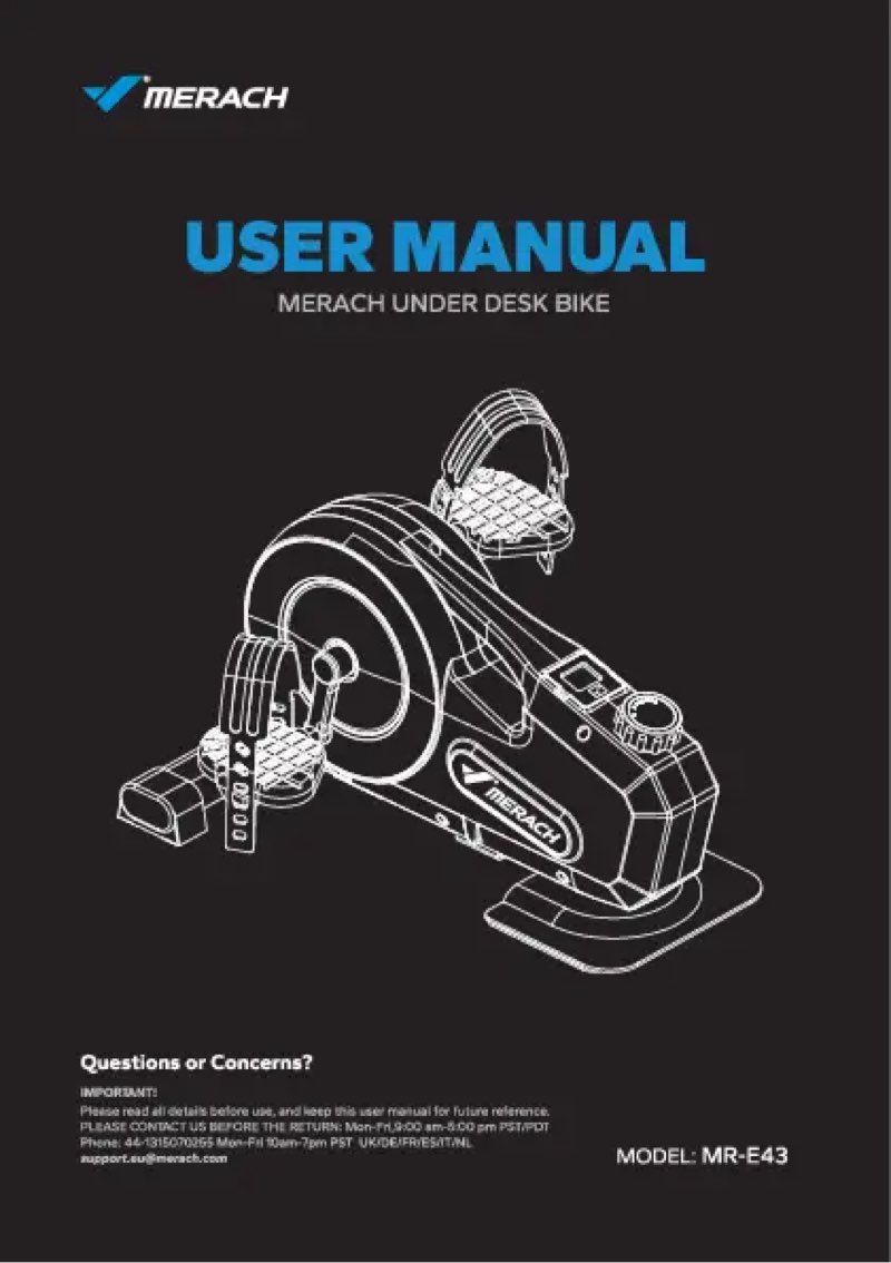 Merach Under Desk Bike MR-E43 User Manual